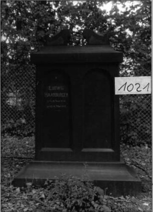 Grabstein 1021 [Hahn S. 86 Grab-Nr. 1480/81]
