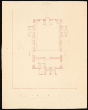 Alte Synagoge, Berlin Umbau: Grundriss Emporengeschoss