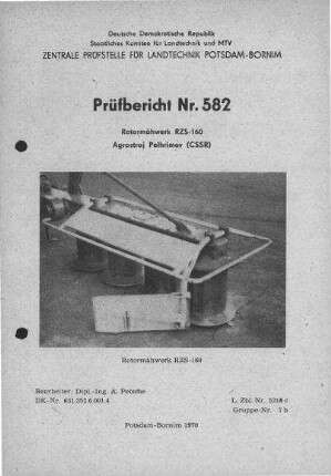 Rotormähwerk RZS-160