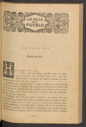 Capítulo XVI - Noche terrible