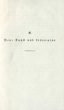 II. Neue Kunst und Litteratur