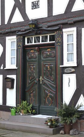 Wohnhaus und Scheune (Hofreite, Fachwerk); Allendorf, Marktstraße 23