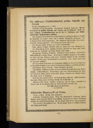 Erfolgreicher Fliegerangriff auf Valona.