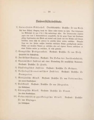 20-23, Universitätsinstitute