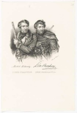 Doppelbildnis des Michel Wollowicz und Léon Przeclawski