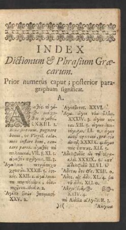 Index Dictionum Et Phrasium Graecarum.