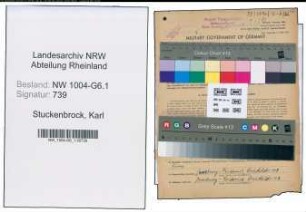 Entnazifizierung Karl Stuckenbrock , geb. 28.02.1900 (Maurer)