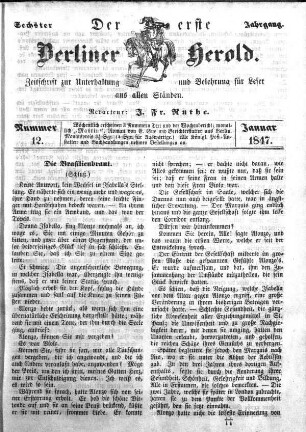 Nummer 12, Januar 1847