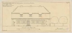 Dorfwirtschaft Monatskonkurrenz September 1920: Aufriss Hofansicht (1:100); Maßstabsleiste