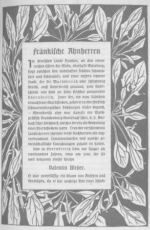 Fränkische Ahnherren