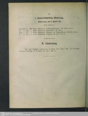 H. Schulanfang