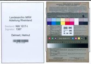 Entnazifizierung Helmut Dehnert , geb. 11.06.1907 (Schreiner)