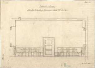 Fischer, Theodor; München - Westend, Bergmannstr.; Ledigenheim - Alkoholfreie Gastwirtschaft für Heiminsassen (Schnitt)