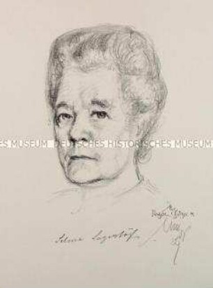 Bildnis der Schriftstellerin Selma Lagerlöf (1)