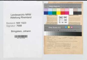 Entnazifizierung Johann Bringsken , geb. 01.03.1900 (Sparkassenangest.)