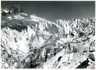 Alpen, Berner Alpen, Randspalten des Rhonegletschers