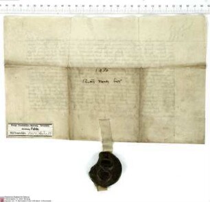 Dietrich [Schenk von Erbach], Erzbischof von Mainz, Erzkanzler des heiligen römischen Reichs in deutschen Landen, bekundet für sich, seine Nachfol...