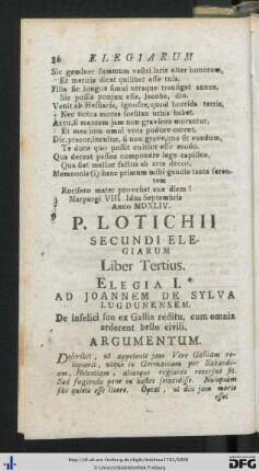 Liber III Elegiarum.