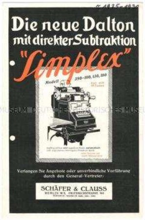 Addier- und Buchungsmaschinen