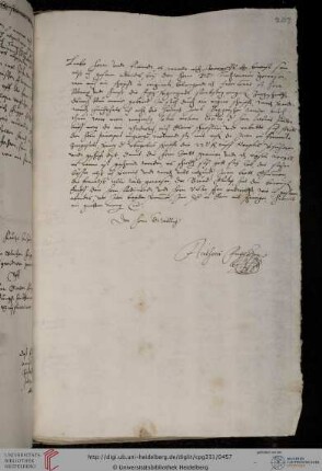 Brief: Anton Fugger an Liebe Herrn undt Freundt, [Februar 1580]