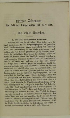 Dritter Zeitraum. Die Zeit der Bürgerkriege 133-31 v. Chr.