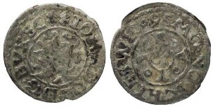 1/64 Taler (Sechsling), Herzoglich-Schleswig-Holstein- Gottorpische Linie, Johann Adolf (1590 - 1616)