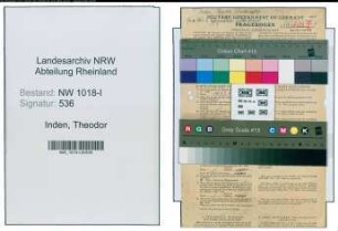 Entnazifizierung Theodor Inden , geb. 13.09.1911 (Krankenpfleger)