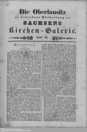 Weigsdorf (Fortsetzung) : 59. Lieferung