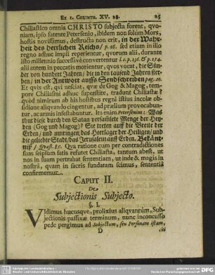 Caput II. De Subiectionis Subiecto
