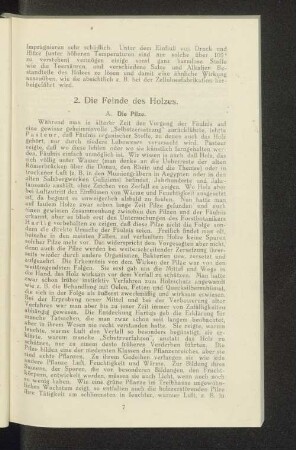 2. Die Feinde des Holzes.