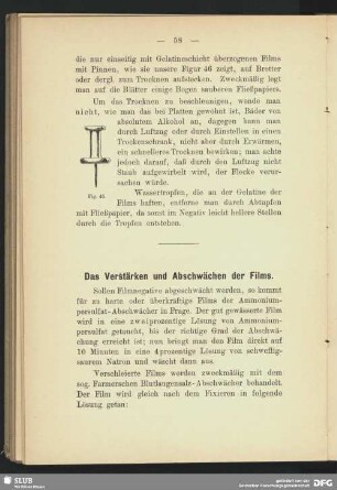 Das Verstärken und Abschwächen der Films