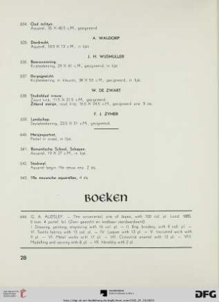 Boeken (Nr. 644-674)