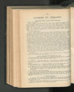 Notices To Fellows.
