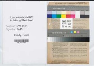 Entnazifizierung Peter Grady, geb. 08.09.1908 (Oberinspektor)