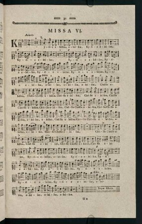 31-36, Missa VI.