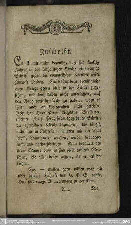 Zuschrift