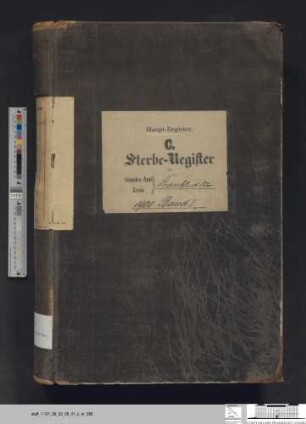 Sterberegister Stadt Frankfurt (Oder) 1900, Urkunde 1-532