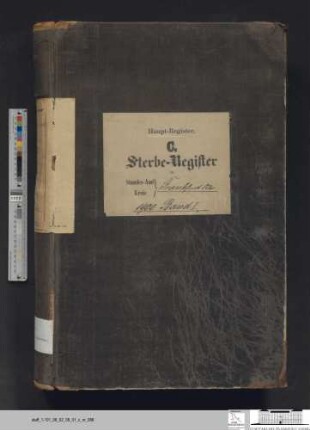 Sterberegister Stadt Frankfurt (Oder) 1900, Urkunde
                                 1-532