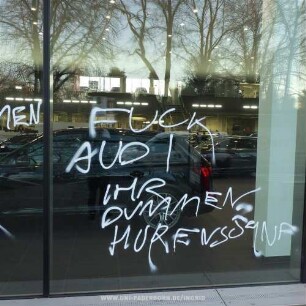FUCK AUDI IHR DUMMEN HURENSÖHNF