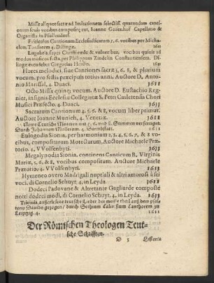 Der Römischen Theologen Teutsche Schrifften.