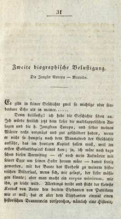 Zweite biographische Belustigung