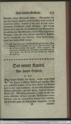 Das neunte Kapitel. Von sauern Geistern