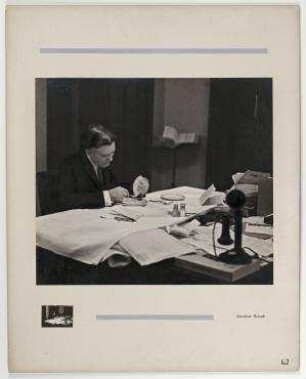 Senator William Borah beim Frühstück, Washington D.C.. William Borah
