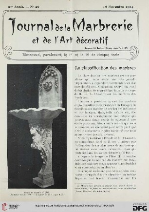 1: La classification des marbres, [1]