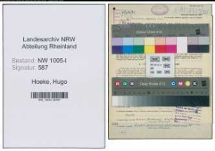Entnazifizierung Hugo Hoeke , geb. 08.06.1895 (Vorarbeiter)