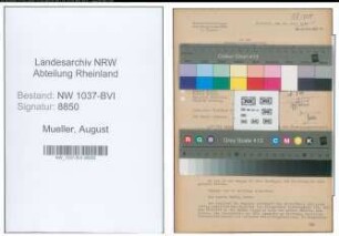 Entnazifizierung August Mueller , geb. 22.08.1897 (Lehrer)