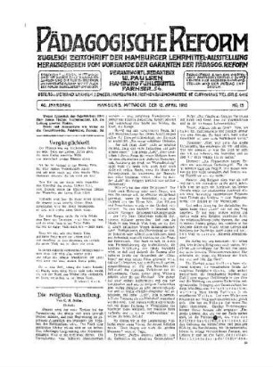 Die religiöse Wandlung : (Schluß)