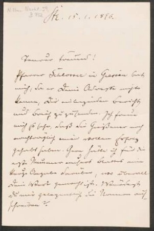 Brief an Heinrich von Herzogenberg : 15.01.1896