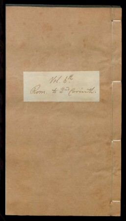 Vol. 6th. Rom. to 2nd Corinth.