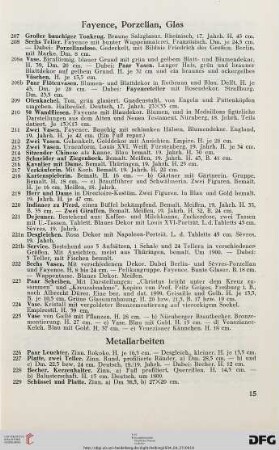Metallarbeiten (Nr. 226-258)